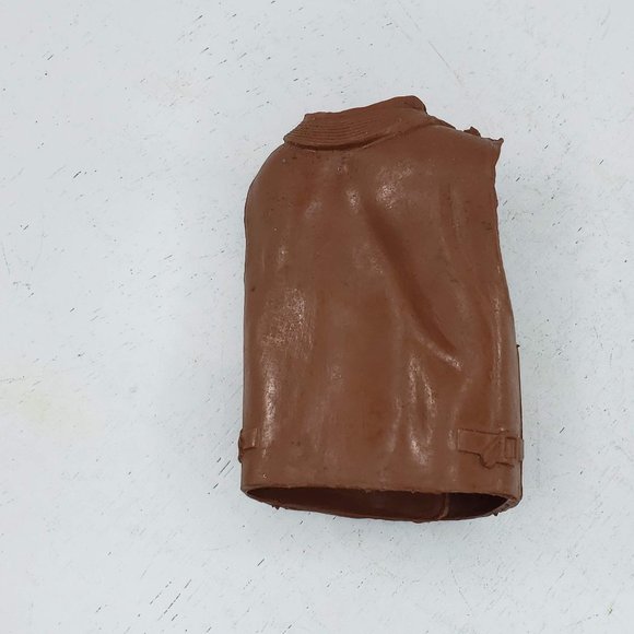 1960s Marx Johnny West Brown Cowboy Vest Clothing Accessory Toy Replacement Part - Picture 4 of 4